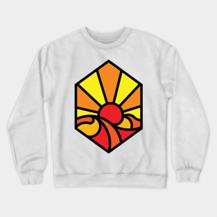 Sunset Wave Crewneck Sweatshirt